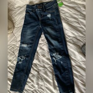 Wonder Nation Dark Blue Distressed Skinny Jeans